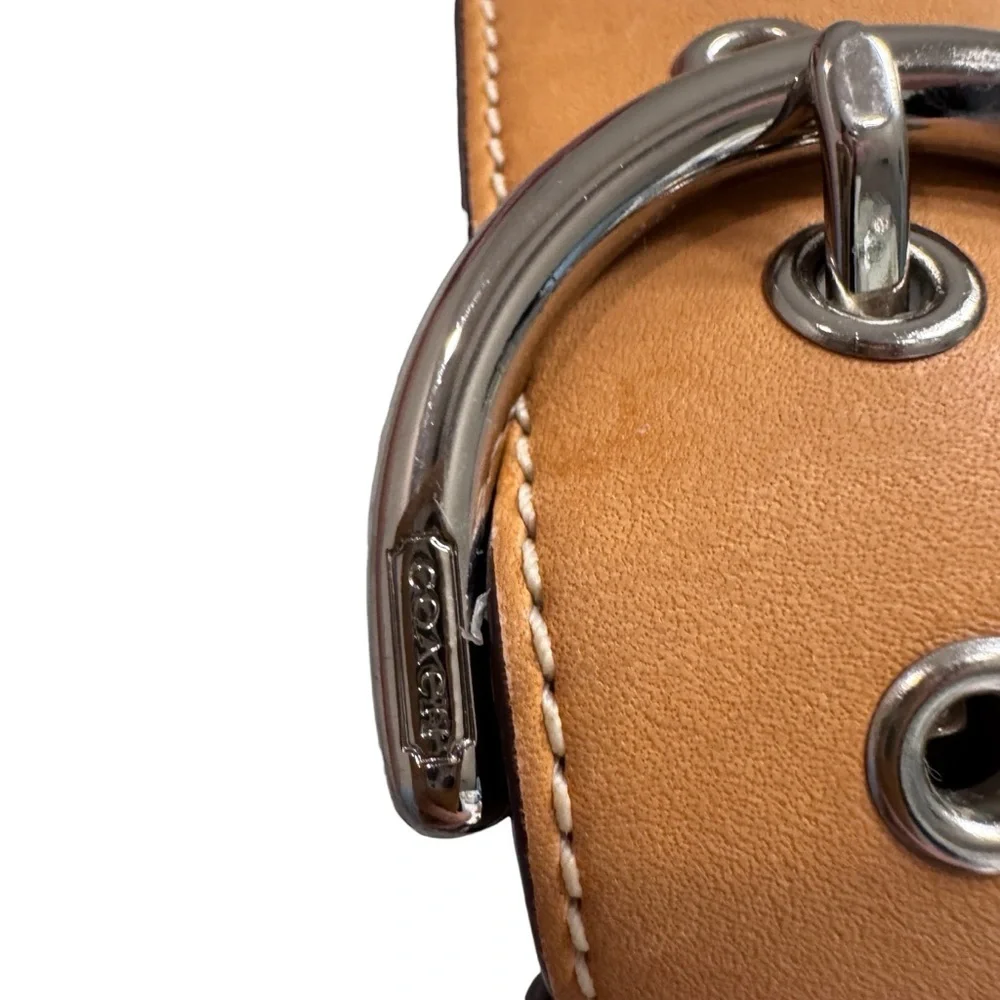 VTG Limited Edition Coach Optic Signature C Hobo Shoulder Bag Y2K White Tan 1850